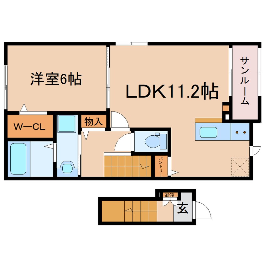 間取図 東海道本線/焼津駅 徒歩13分 2階 建築中
