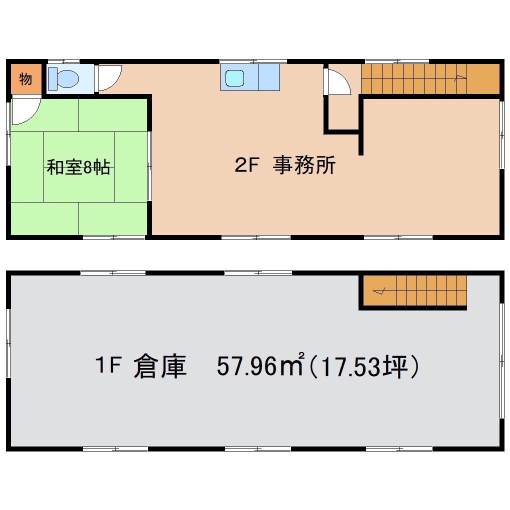 間取り図 東海道本線/東静岡駅 徒歩11分 1-2階 築27年