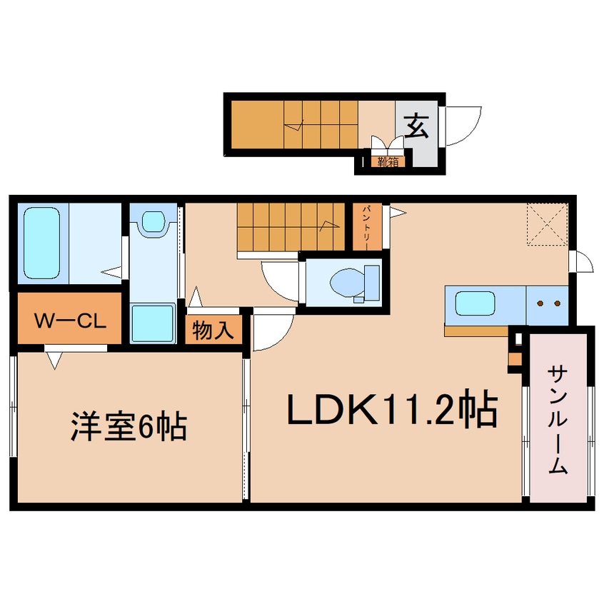 間取図 東海道本線/西焼津駅 徒歩3分 2階 建築中