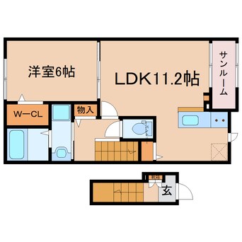 間取図 東海道本線/西焼津駅 徒歩3分 2階 建築中