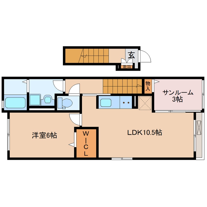 間取図 東海道本線/藤枝駅 バス11分千才下車:停歩3分 2階 建築中