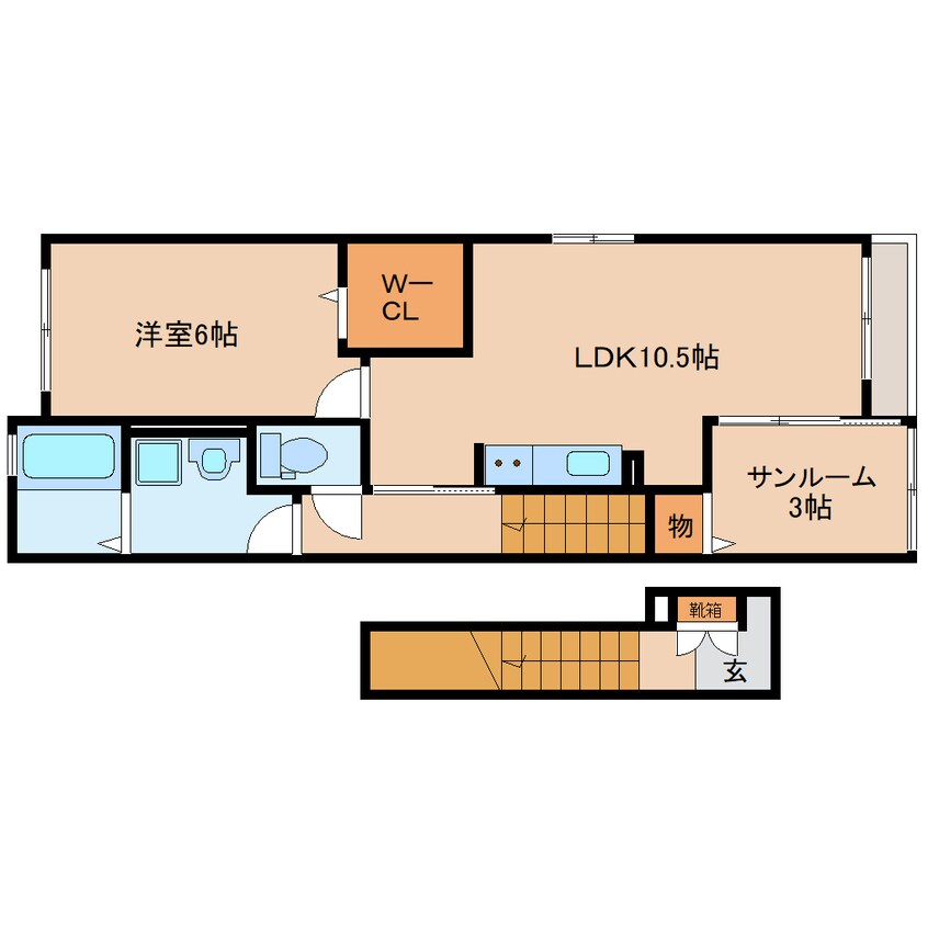 間取図 東海道本線/藤枝駅 バス15分茶町下車:停歩6分 2階 建築中
