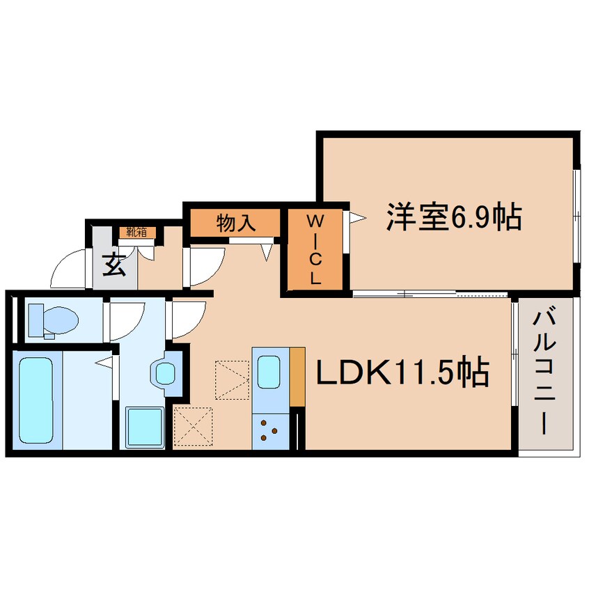間取図 東海道本線/西焼津駅 徒歩12分 1階 建築中