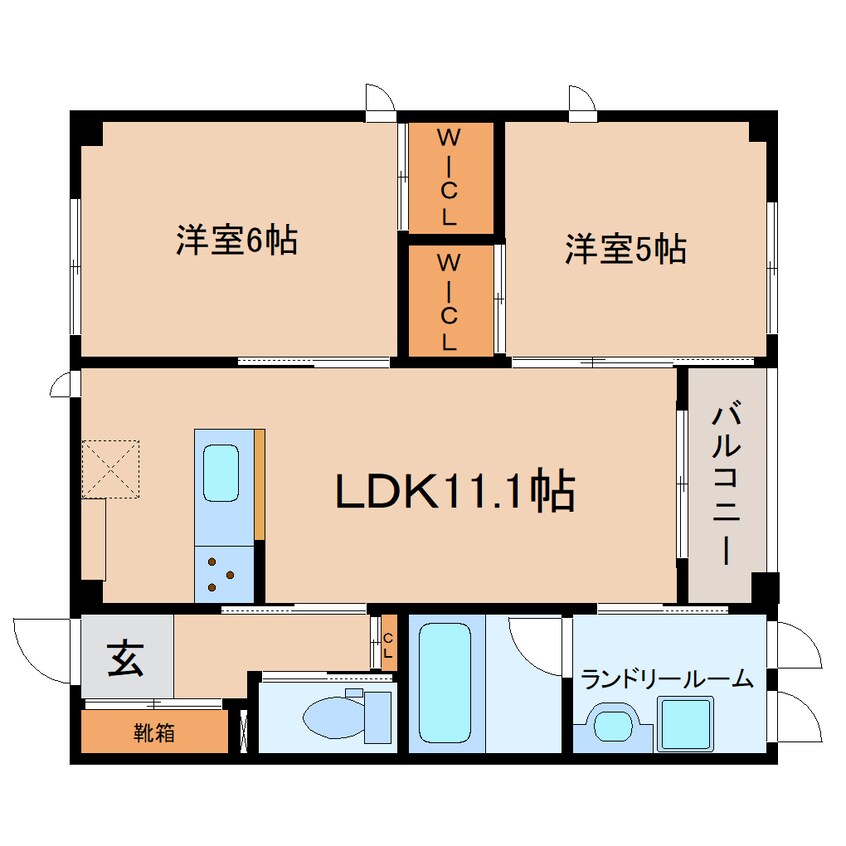 間取図 東海道本線/静岡駅 バス28分井庄下車:停歩3分 1階 建築中