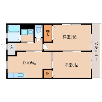 間取図 静岡鉄道静岡清水線/古庄駅 徒歩16分 1階 築20年