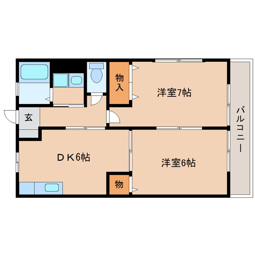 間取図 静岡鉄道静岡清水線/古庄駅 徒歩16分 1階 築20年