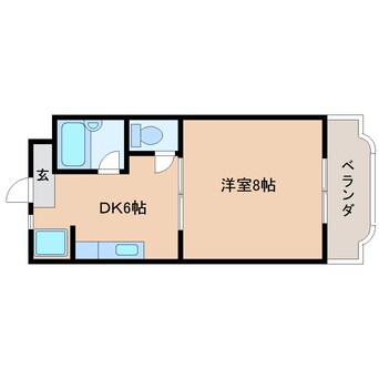 間取図 東海道本線/安倍川駅 徒歩22分 1階 築28年