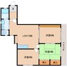 東海道本線/静岡駅 バス:23分:停歩3分 5階 築40年 3LDKの間取り