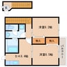 東海道本線/静岡駅 バス:26分:停歩4分 2階 築26年 2DKの間取り
