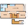 東海道本線/静岡駅 バス:21分:停歩4分 2階 築21年 2LDKの間取り
