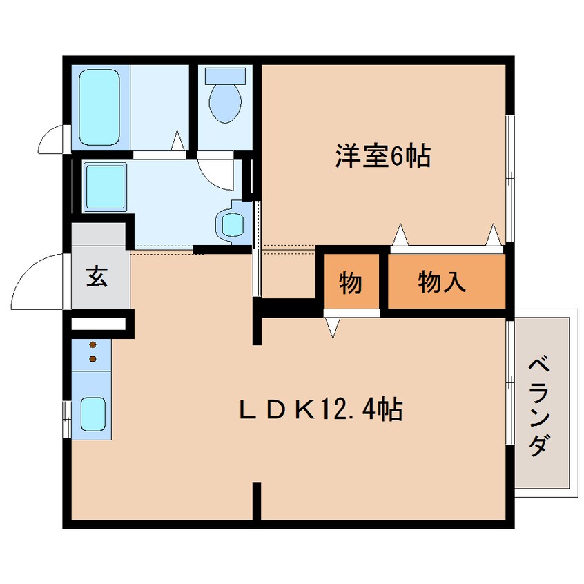 間取図 東海道本線/静岡駅 バス21分松富下車:停歩8分 2階 築28年