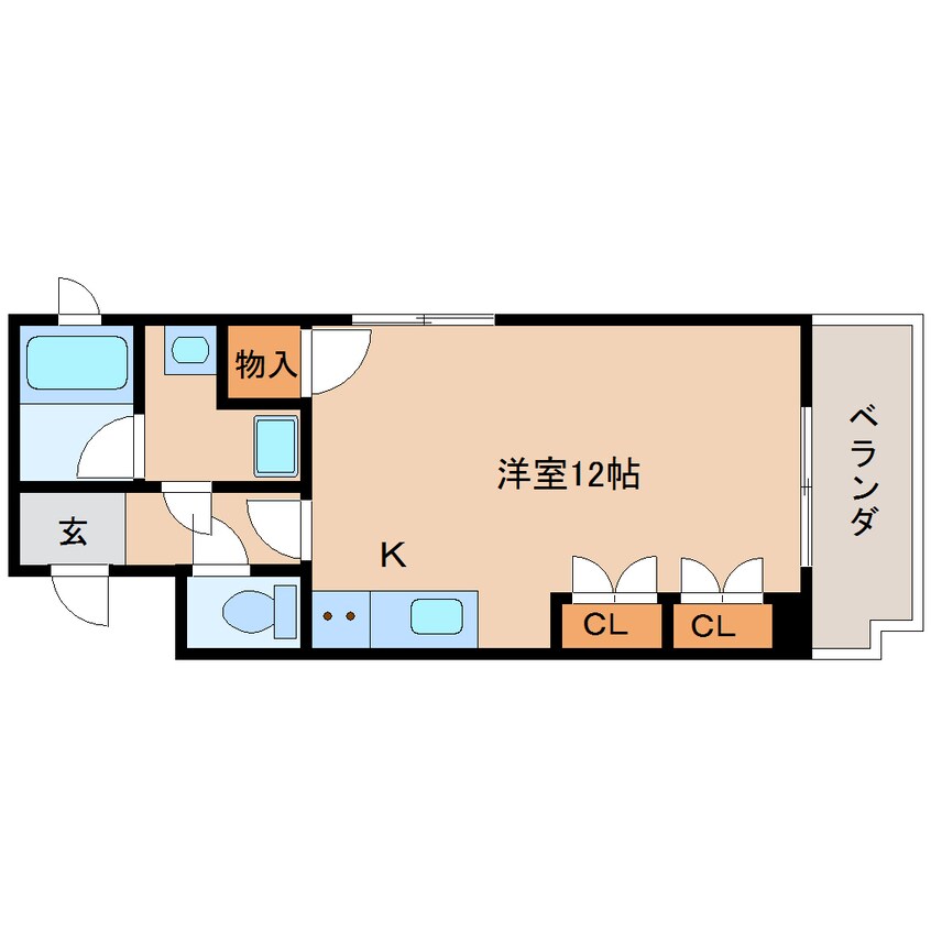 間取図 東海道本線/静岡駅 徒歩14分 4階 築25年