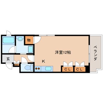 間取図 東海道本線/静岡駅 徒歩14分 7階 築25年