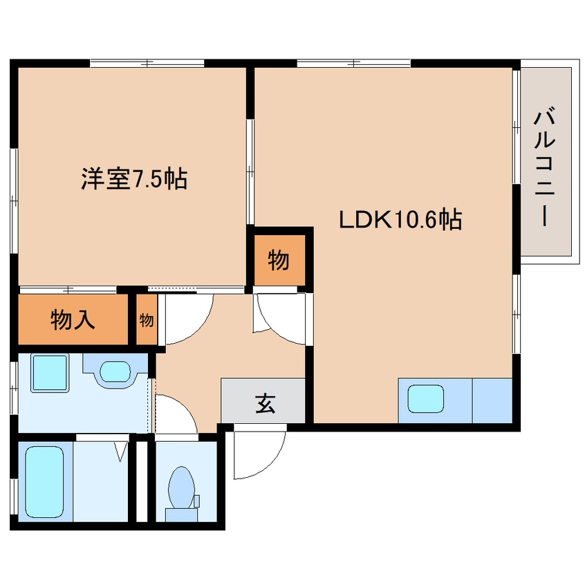 間取図 東海道本線/静岡駅 バス23分昭府一丁目下車:停歩4分 2階 築31年