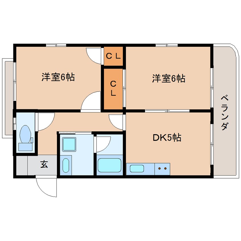 間取図 東海道本線/静岡駅 徒歩10分 3階 築25年