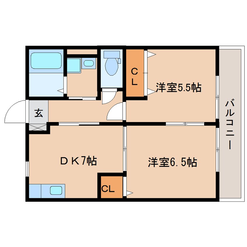 間取図 東海道本線/静岡駅 バス29分マイホームセンター前下車:停歩6分 1階 築19年