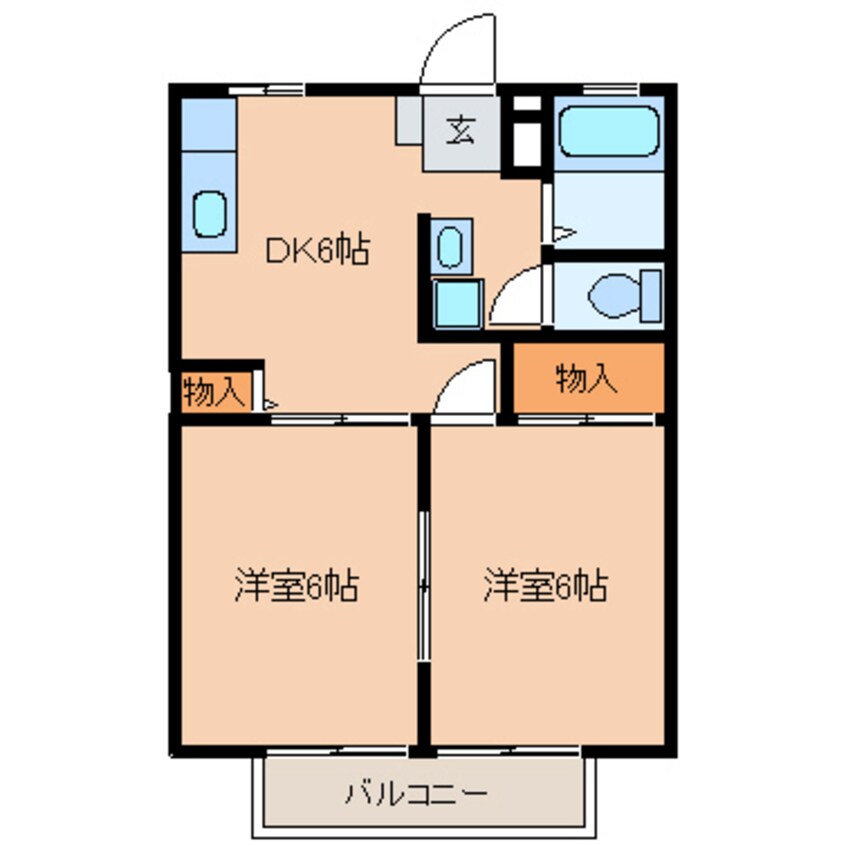 間取図 東海道本線/安倍川駅 徒歩14分 1階 築33年