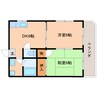 静岡鉄道静岡清水線/古庄駅 徒歩3分 2階 築30年 2DKの間取り
