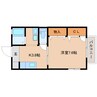 静岡鉄道静岡清水線/古庄駅 徒歩5分 2階 築21年 1Kの間取り
