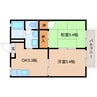 静鉄バス（静岡市）/丸子営業所 徒歩6分 2階 築27年 2DKの間取り