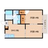 静鉄バス（静岡市）/丸子営業所 徒歩6分 1階 築27年 2DKの間取り