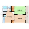 東海道本線/用宗駅 徒歩6分 2階 築28年 2DKの間取り