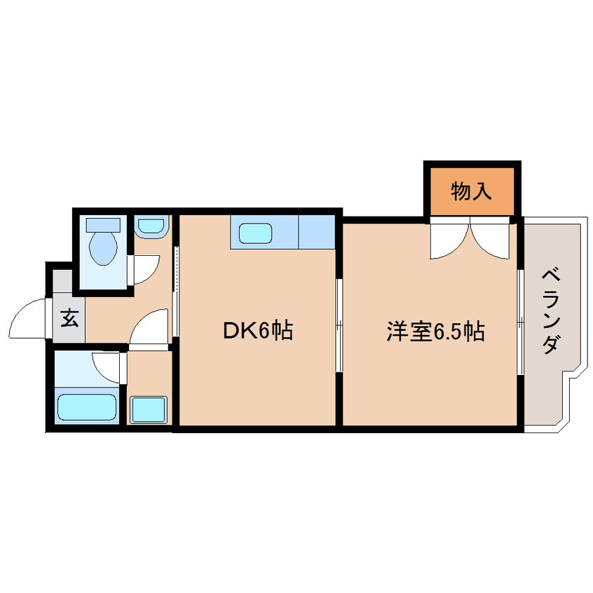 間取図 東海道本線/安倍川駅 徒歩20分 3階 築23年