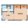 静岡鉄道静岡清水線/春日町駅 徒歩1分 2階 築31年 1Kの間取り