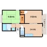東海道本線/安倍川駅 徒歩12分 2階 築37年 2DKの間取り