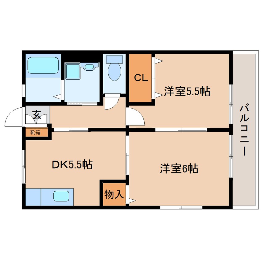 間取図 東海道本線/安倍川駅 徒歩24分 1階 築21年