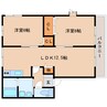 東海道本線/静岡駅 バス:21分:停歩1分 2階 築24年 2LDKの間取り