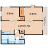 東海道本線/静岡駅 バス:21分:停歩1分 2階 築25年 2LDKの間取り