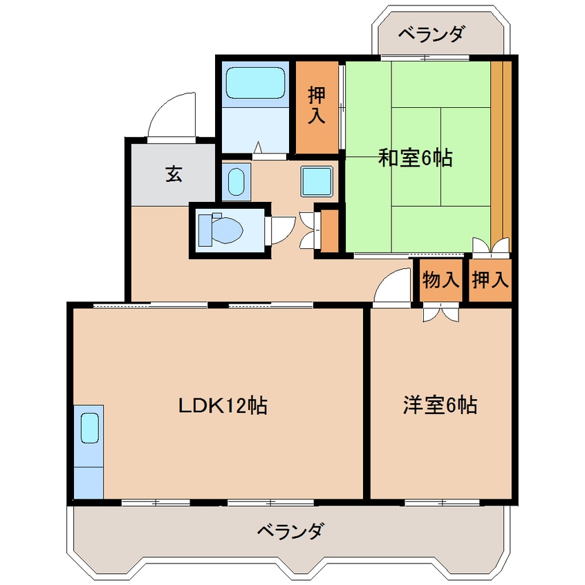 間取図 東海道本線/静岡駅 バス22分北安東三丁目下車:停歩4分 1階 築30年