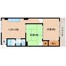 東海道本線/静岡駅 バス:12分:停歩1分 4階 築46年 2LDKの間取り
