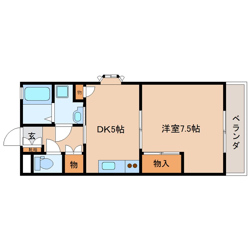 間取図 静岡鉄道静岡清水線/古庄駅 徒歩8分 4階 築25年