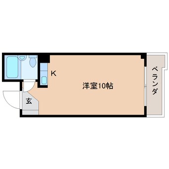 間取図 東海道本線/静岡駅 徒歩20分 3階 築38年