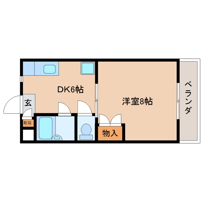間取図 東海道本線/安倍川駅 徒歩16分 4階 築32年