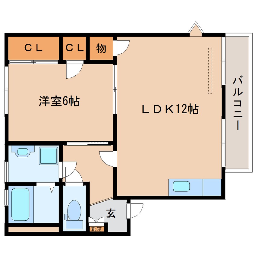 間取図 東海道本線/静岡駅 バス23分千代二丁目下車:停歩4分 1階 築30年