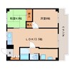 東海道本線/静岡駅 バス:13分:停歩2分 4階 築46年 2LDKの間取り