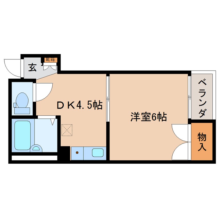 間取図 東海道本線/静岡駅 バス12分安西1丁目下車:停歩1分 4階 築29年