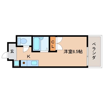 間取図 静岡鉄道静岡清水線/音羽町駅 徒歩12分 2階 築27年