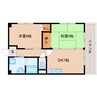 静岡鉄道静岡清水線/音羽町駅 徒歩12分 2階 築28年 2DKの間取り
