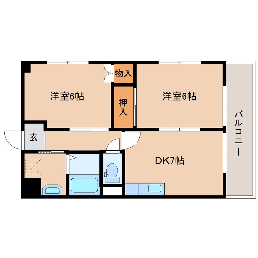 間取図 静岡鉄道静岡清水線/音羽町駅 徒歩12分 4階 築27年