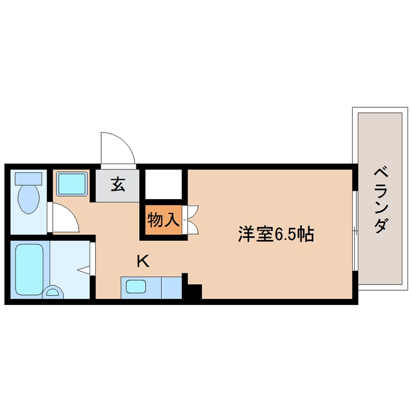 間取図 東海道本線/静岡駅 徒歩10分 2階 築29年