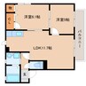 東海道本線/安倍川駅 徒歩25分 1階 築23年 2LDKの間取り
