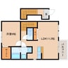 東海道本線/静岡駅 バス:30分:停歩7分 2階 築19年 1LDKの間取り