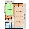 東海道本線/静岡駅 バス:11分:停歩5分 2階 築29年 2DKの間取り