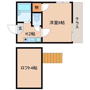 間取図 東海道本線/静岡駅 バス14分妙見下下車:停歩2分 1階 築34年