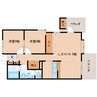 東海道本線/静岡駅 バス:17分:停歩2分 3階 築30年 2LDKの間取り