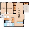東海道本線/静岡駅 バス:17分:停歩3分 3階 築28年 2LDKの間取り